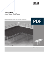 Variodeck Steel Waler Slab Table Instructions For Assembly and Use