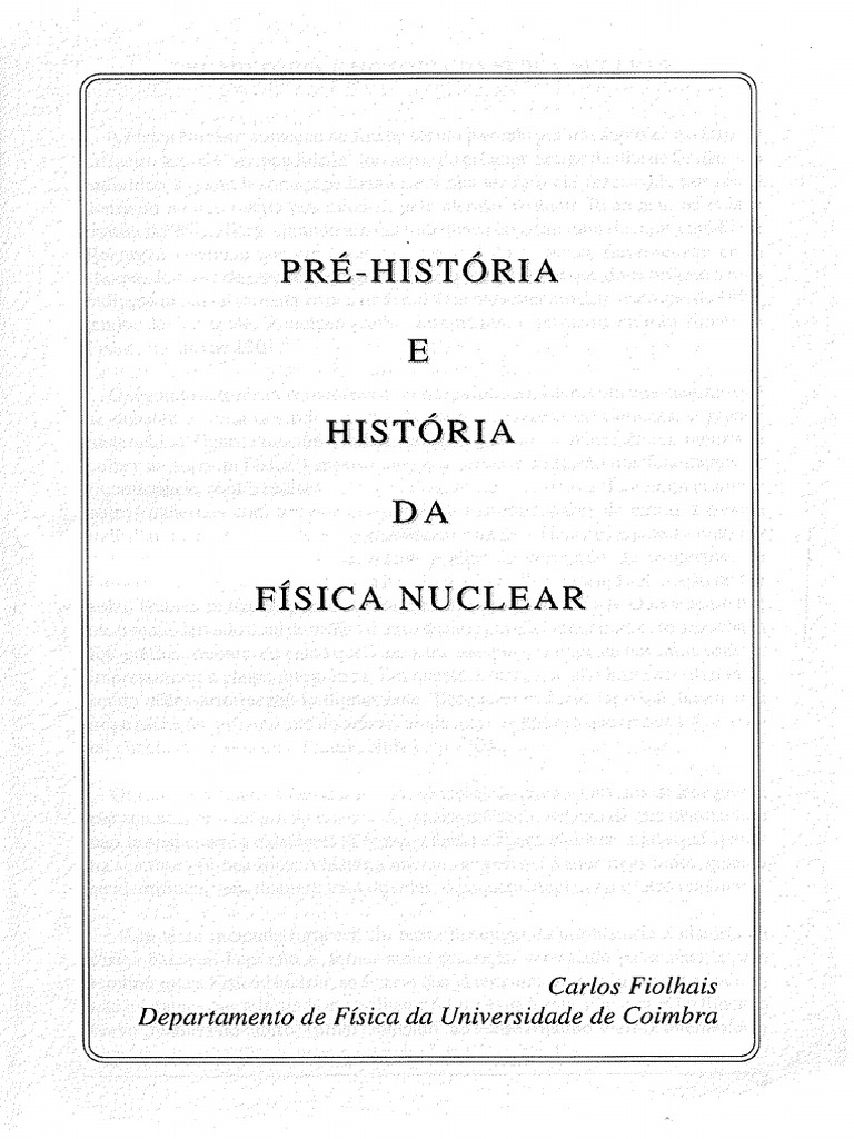 Prehistoria e Historia Da Fisica Nuclear | PDF
