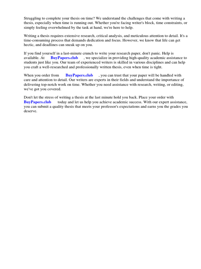 How To Write A Research Paper Last Minute PDF Essays Citation