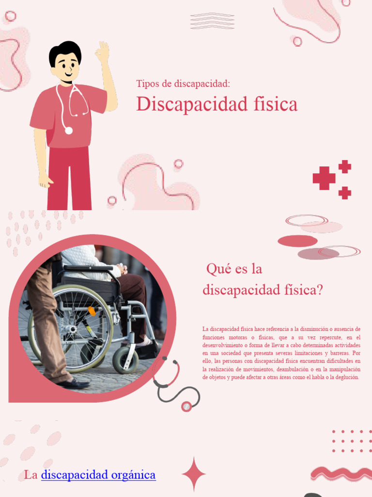Tipos y Definición de Discapacidad Física | PDF | Invalidez | Fibromialgia