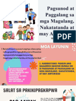 Pagsunod at Paggalang Sa Mga Magulang, Nakatatanda at May Awtoridad