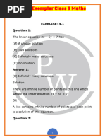 NCERT Exemplar Class 9 Maths: Exercise-4.1