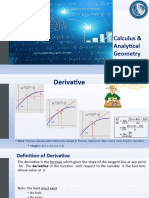 Lecture # 13 (Derivatives)