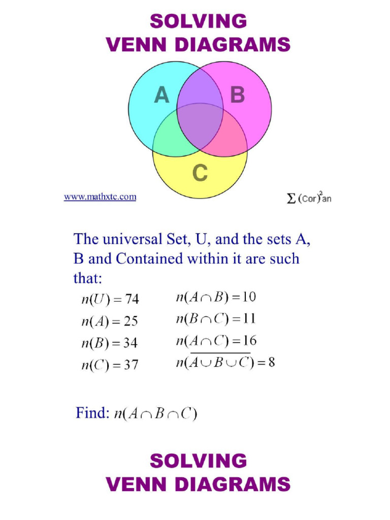 Solving-Venn-Diagrams | PDF