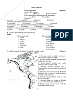 Test Clasa A 7 A America 2024