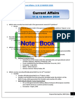 CA - 11 & 12 MARCH - 2024 - Note Book