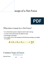 Lesson 2.2 The Concept of A Net Force