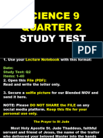 Grade 9 Q2 Study Test