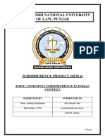 Rajiv Gandhi National University of Law, Punjab: Jurisprudence Project (Sem 4)