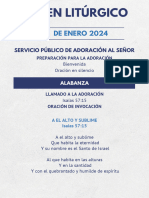 Servicio Público de Adoración - EnERO 28 de 2024