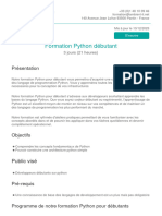 Annexe 1 Fiche Descriptive Python Debutant