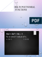 SW in Evaluating Polynomial Functions