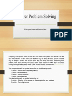 Answer For Problem Solving Quiz 2