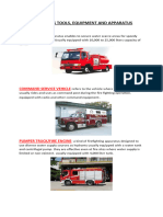 Fire Fighting Tools, Equipments and Apparatus