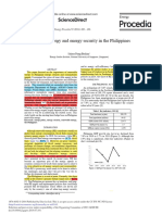 Renewable Energy and Energy Security in The Philippines