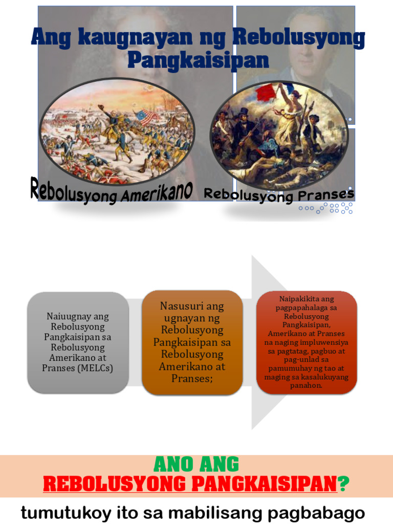 Rebolusyong amerikano at pranses aral pan pdf