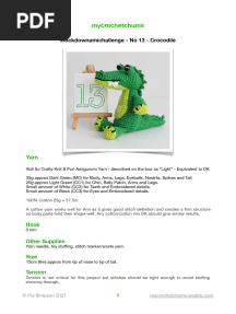 No 13 Crocodilepdfpattern