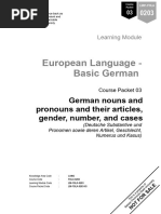 Students' Copy - Fola 0203 LM-CP-03 - German Nouns - Pronouns - Articles-Gender-Number-Cases