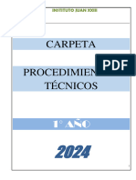 Procedimientos Técnicos 1° - 2024