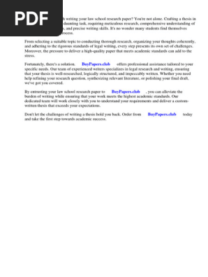 Writing a Law School Research Paper