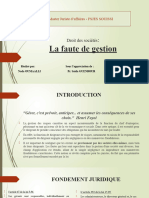 La Faute de Gestion 2