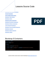 Bootstrap 5 Lessons Source Code