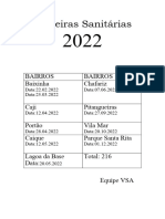 Barreiras Sanitárias Realizadas em 2022