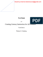 Creating Literacy Instruction For All Students, 10e Thomas Gunning