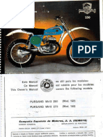 Bultaco Pursang MK10 250 Mod.192 370 Mod. 193 Manual Usuario 2598