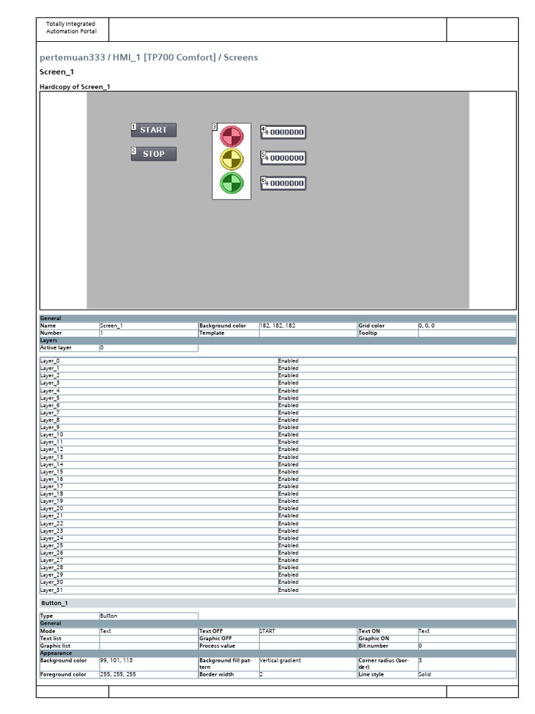 Traffic Light PLC Siemens PDF Page Layout Color