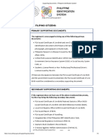 Supporting Documents - Philippine Identification System