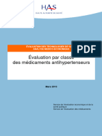 Rapport Evaluation Medicaments Antihypertenseurs