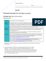 Analysis Lesson 6 Worked Example For The Main Activity