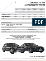 Limousine Service Rate (May 2023)