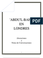 'Abdu'l-Bahá en Londres