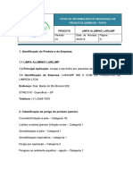 20 - FISPQ LIMPA ALUMINIO Laralimp