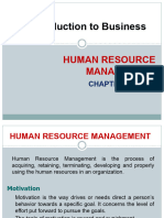 Chapter - 10 and 11 - Human Resource Management