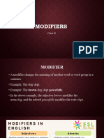 Modifiers