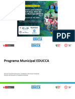 Presentación de La Capacitación Virtual Lineamientos para Elaborar El Plan de Trabajo 2024 Del Programa Municipal EDUCCA