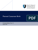 Planned Caesarean Birth Consent Advice No 14
