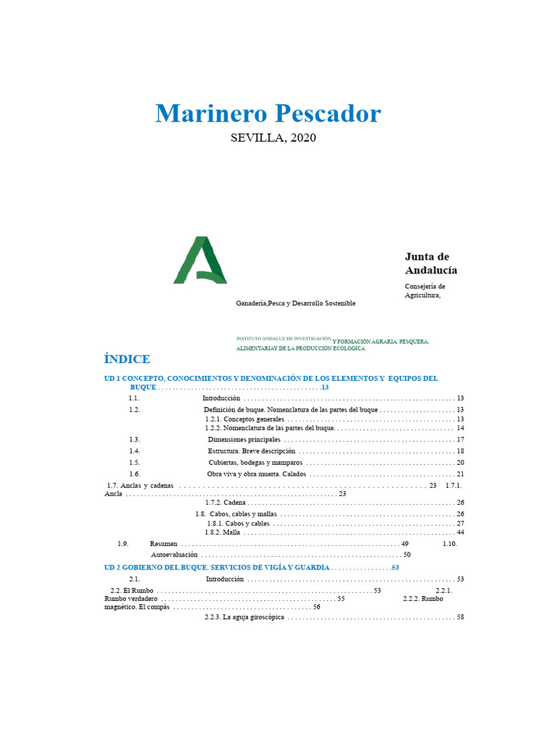 Marinero Pescador | PDF | Buques | Cuerda