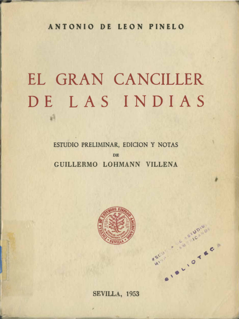 El Gran Canciller de Las Indias PDF