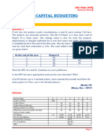 Capital Budgeting  