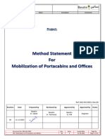 MS-0001 Mobilization of Portacabin.