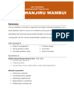 Janet Wanjiru CV Updated