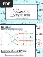 Solving Quadratic Inequalities