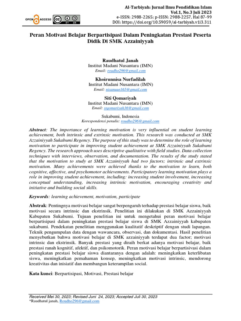 Studi jurnal ISSN tentang pengembangan karier dan motivasi