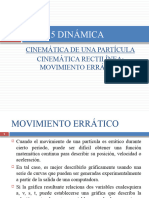 CIV 315-PPT2b-Cinemática de Una Particula Movimiento Errático