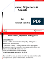 Assessment Objection and Appeals