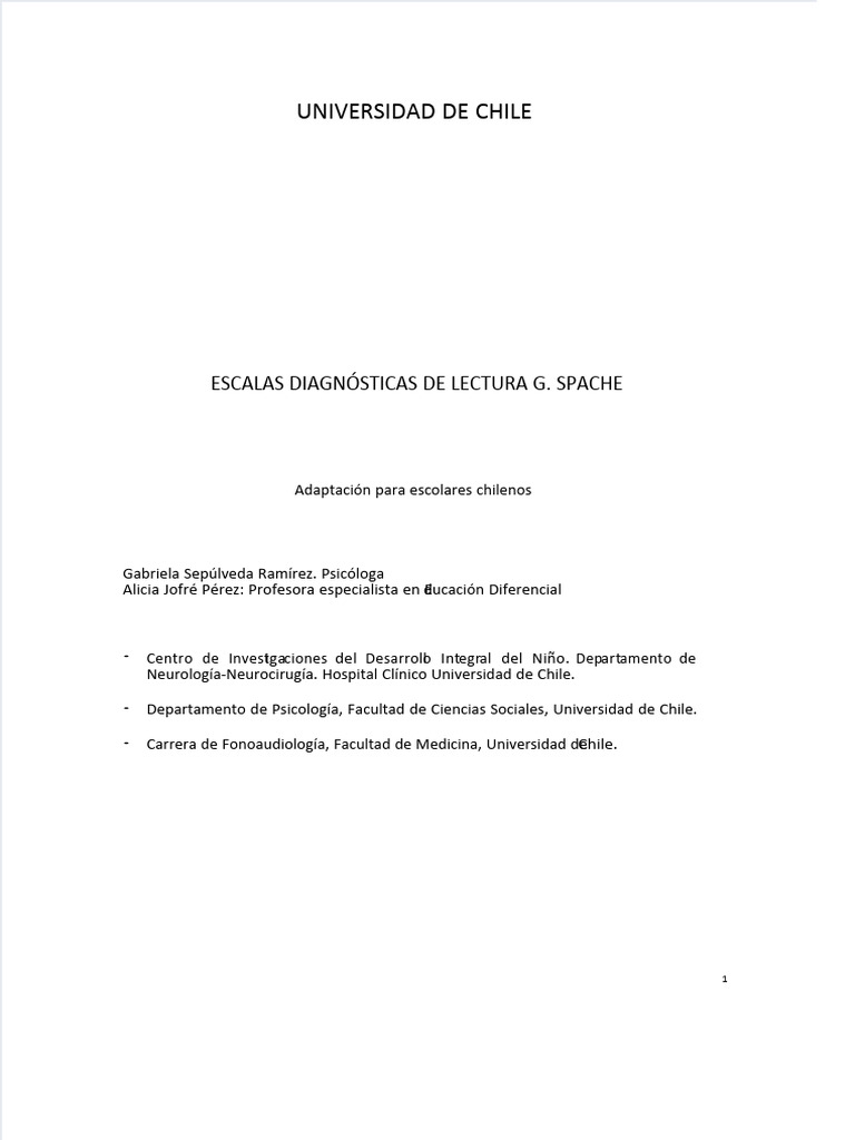 escalas-diagnosticas-de-lectura-spache | PDF | Comprensión lectora ...